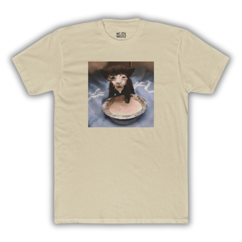 Iconic Cat in Cream Graphic Tee